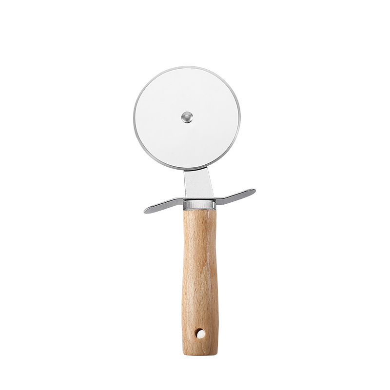 Wooden handle-Pizza cutter