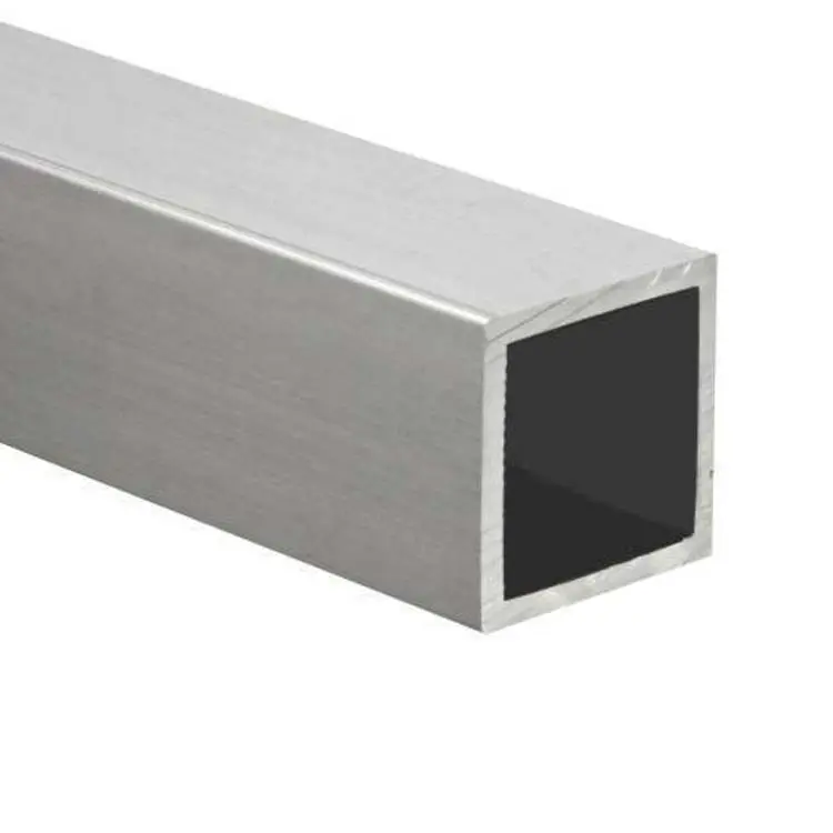 Profilo in alluminio industriale estruso personalizzato di alta qualità per tubo quadrato