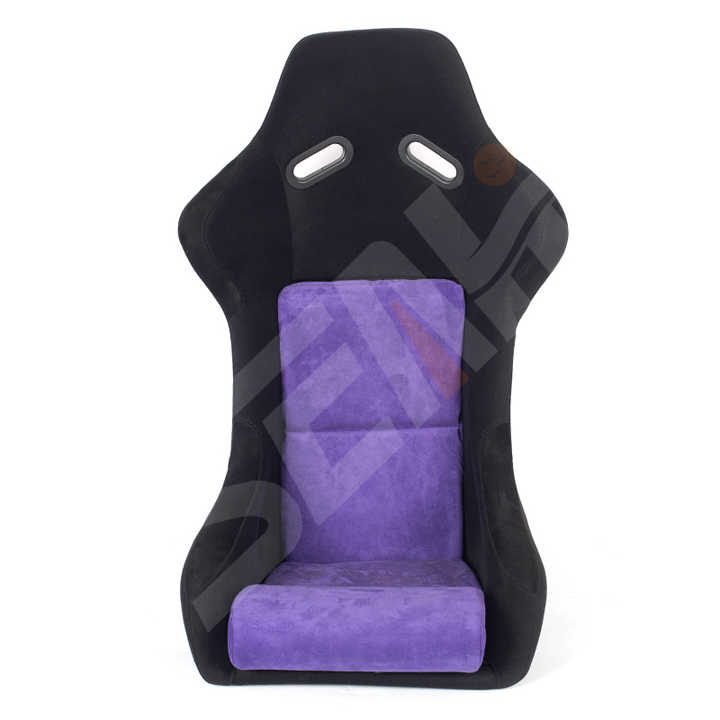 WZSEAHI High Quality Fashionable Purple Universal Sport Bucket Car Racing Seats Velvet