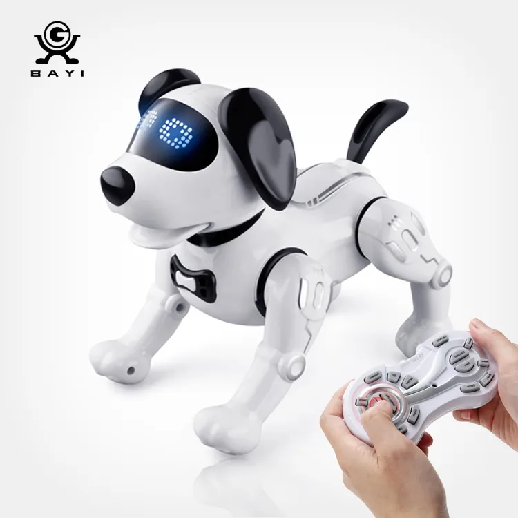 Радиоуправляемая собака игрушка робот интеллектуальная электронная для детей Лучший подарок на день рождения радиоуправляемая ходячая пение Танцующая интеллектуальная говорящая робо