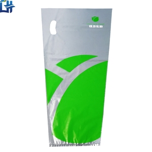 透明HDPE花朵印花小透明礼品袋，带定制标志塑料袋，不同手柄形状的花朵 - Product Image 3
