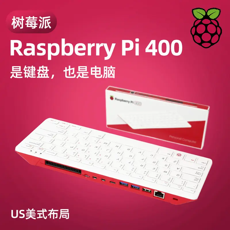 Kit 400 Raspberry Pi Keyboard AS Kit Komputer Pribadi untuk Komputer Pemrograman