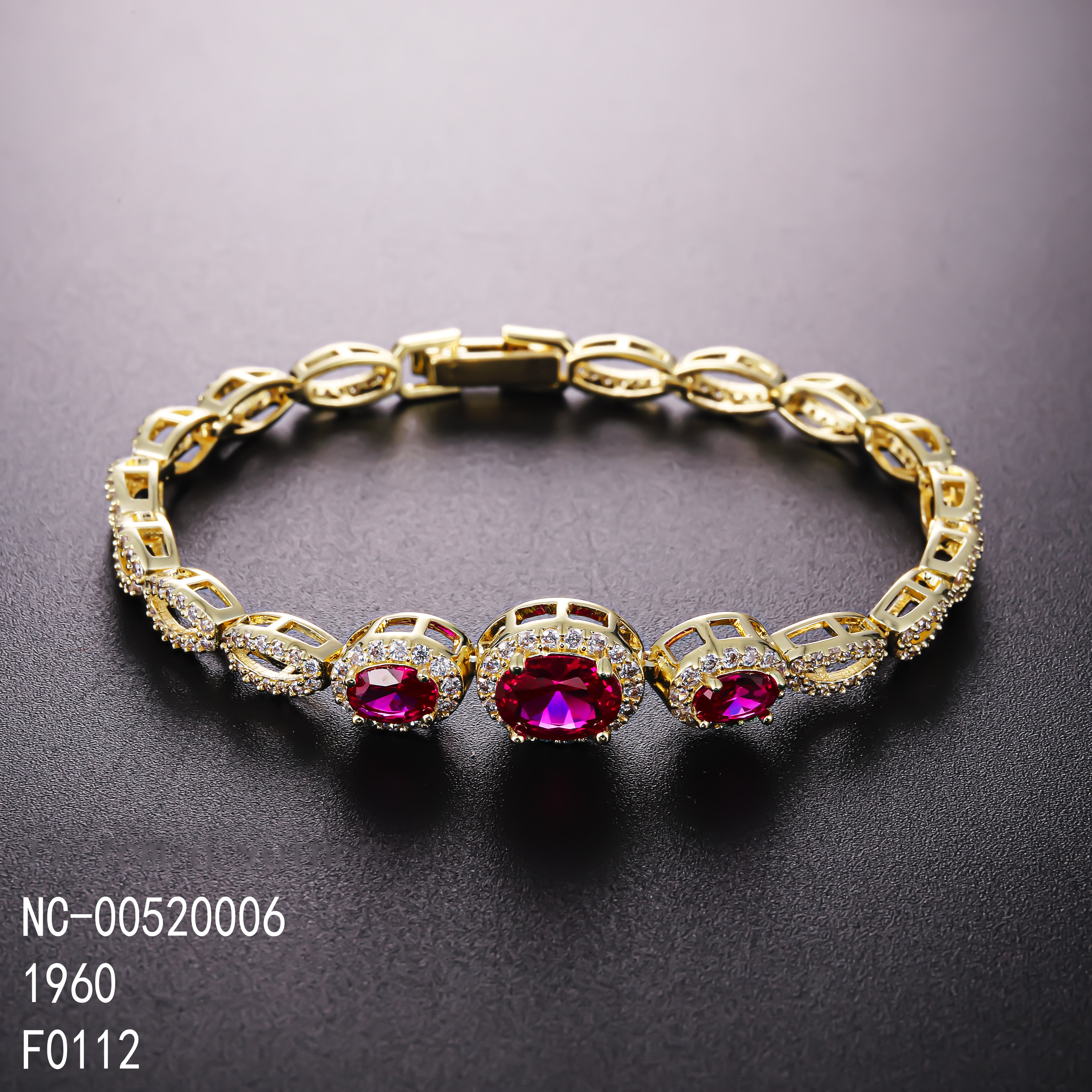 Rouge + or 14K plaqué