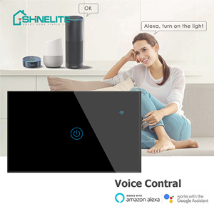 High Quality <strong>WIFI</strong> Smart <strong>Switch</strong> US Standard Wall Touching with Glass Panel Light <strong>Switch</strong> - Product Image 2