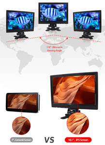 7 Inch Universal TFT <strong>LCD</strong> Monitor for Car High-Brightness <strong>Display</strong> Angle Adjustable Base H-DMI <strong>VGA</strong> AV <strong>Input</strong> CCTV Car Monitor - Product Image 6