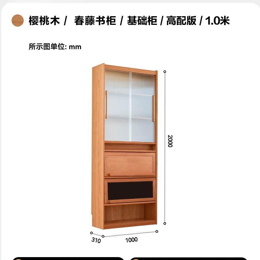 100 cm de ancho - Mueble superior (versión de alta gama)