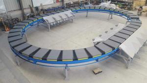 Express Automatic Sorting Logistics Machine Intelligent Circular Cross Belt Conveyor Assembly <strong>Material</strong> <strong>Handling</strong> Equipment - Product Image 3