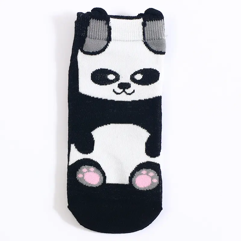 Haute qualité dames filles chaussettes été cheville coton chaussettes chat Panda chien dames taille unique coton chaussettes