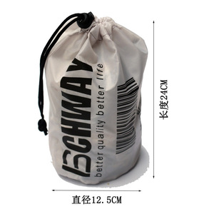定制210D聚酯拉绳袋，用于户外储物，带圆底 - Product Image 1