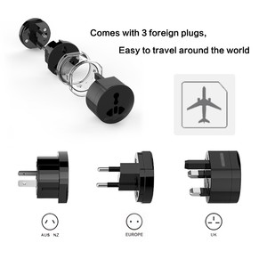 Multifunktionaler Universal-Reiseadapter EU UK US AU Wechselstrom-Ladegerät Adapter Ausgang Konverter Steckdose Adapter Anschluss - Product Image 3