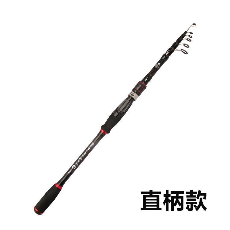 Nouveau manche droit noir et rouge