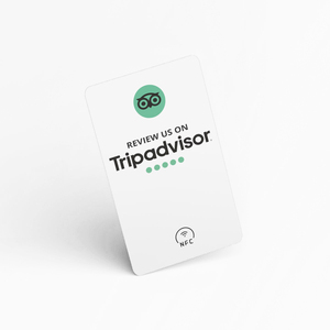 Tap Share NFC Smart Card <strong>Excellent</strong> for Trip Advisor QR <strong>Code</strong> Reviews Waterproof PVC RFID Communication Interface Ntag213 Chip - Product Image 3