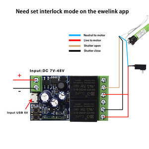 EWeLink Smart telecomando Wifi modulo interruttore Wireless 2CH 1 sistema di automazione degli edifici con inanking autobloccante ricevere i relè 10A - Product Image 3