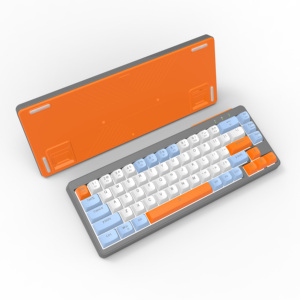 LOGO personalizar profesional 68 teclas LED retroiluminado Teclado mecánico para juegos con teclado de sensación mecánica - Product Image 1