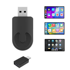 CarPlay Wireless Adapter <strong>Android</strong> Auto 2 in 1 Wired Carplay to USB Wireless CarPlay Adapter for Apple IOS 10+ <strong>Android</strong> 11+ - Product Image 1
