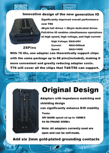 XGecu T76 universale programmatore + 11 adattatori SOP8 PLCC20 & SPI SAM EFI cavo a nastro ROM strumento connettore Debug - Product Image 3