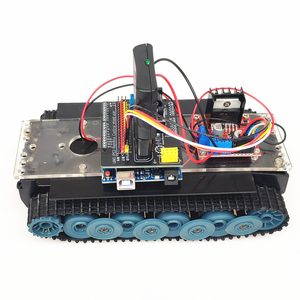 Arduino Ino plastik DIY elektronik Robot takım elbise ve uzaktan kumandalı Tank PS2 programlama için karışık L298N şasi
