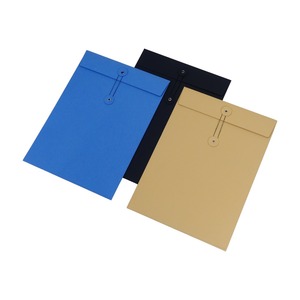 Benutzer definierte Kraftpapier-Umschlag taste mit Schnur verschluss Geschenk karten Verpackungs papier umschlag - Product Image 6