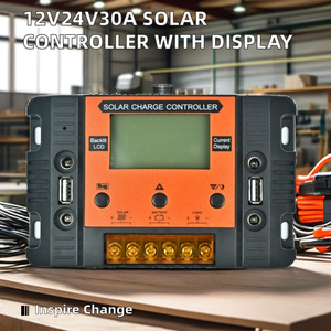 12V/24V/30A PWM Solar laderegler mit beleuchtetem Display USB-Ausgang und Volta-Photovoltaik-Integration