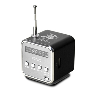 便携式扬声器，带调频迷你多功能收音机USB笔记本扬声器，用于电视电话支持标清/tf卡Mp3音乐播放器 - Product Image 1