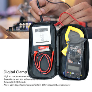 DT266 Digital LCD medidor de conteo de medición AC DC probador de voltaje de corriente abrazadera multímetro medidor de abrazadera Digital - Product Image 6