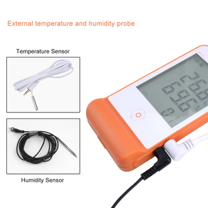 Registrador de temperatura de cadena fría de refrigeración de 16000 puntos, Monitor de temperatura, Sensor, sondas, registrador de datos de temperatura y humedad - Product Image 3