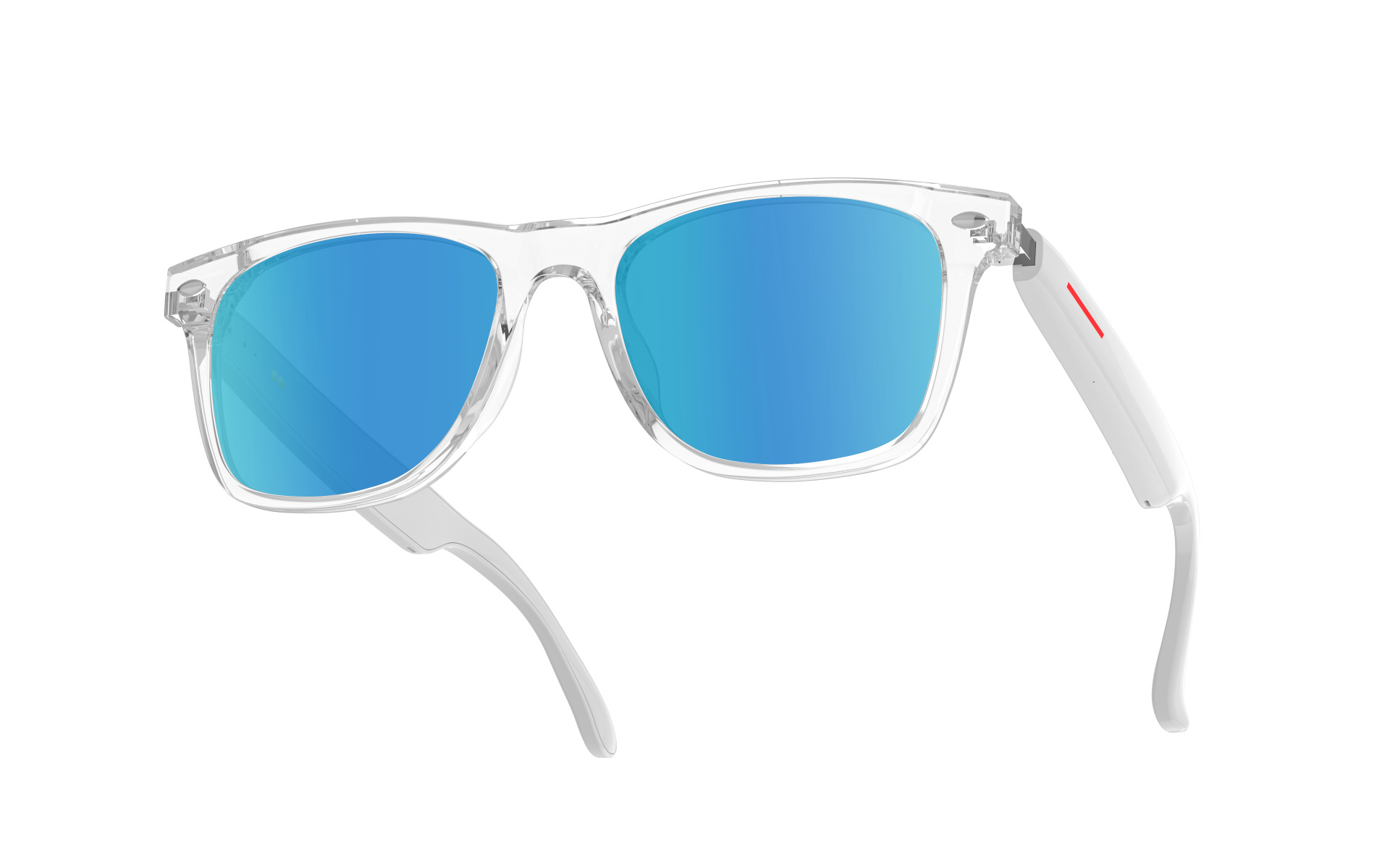 White frame + blue lenses