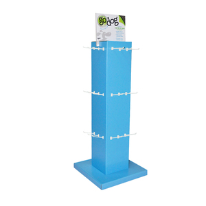Benutzer definierte 4-seitige rotierende Haken Display Regal Einzelhandel Hund Leine Papier Display Racks Pet Toy Wellpappe Display Stand - Product Image 4