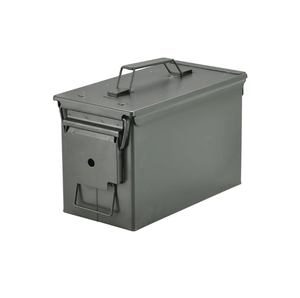 Màu xanh lá cây thép kim loại đạn lon bền sắt trường hợp OEM và ODM hỗ trợ - Product Image 1