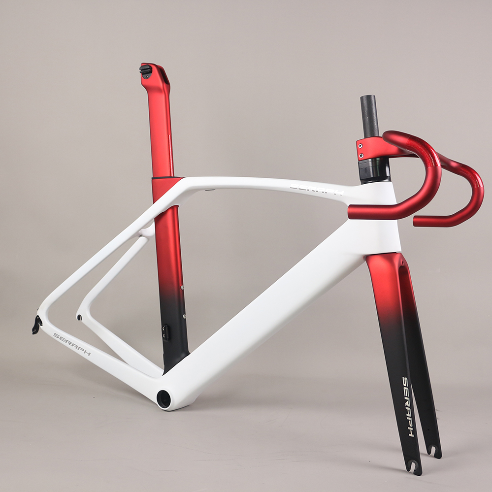 SERAPH EPS technology Cycling V brake bike carbon frame Bicycle Frameset road bicycle parts 700*32C T1000 road frame TT-X35