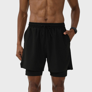 Pantalones cortos deportivos de tres cuartos transpirables de verano y alta elasticidad para hombre al por mayor - Product Image 5