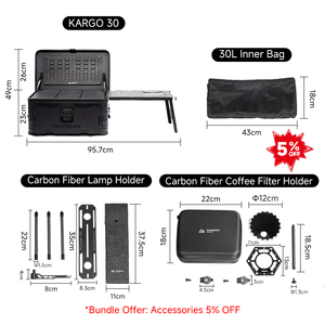 N24 Phụ kiện thể thao-Bộ Cà phê sợi <span class=keywords><strong>carbon</strong></span> đen với bộ lọc và túi lọc có thể điều chỉnh - Product Image 3