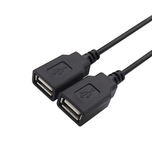 Fast Transmission One to Two Data <strong>Cable</strong> Usb Male to 2 Female Charging <strong>Cable</strong> Usb Car Extension <strong>Cable</strong> - Product Image 3