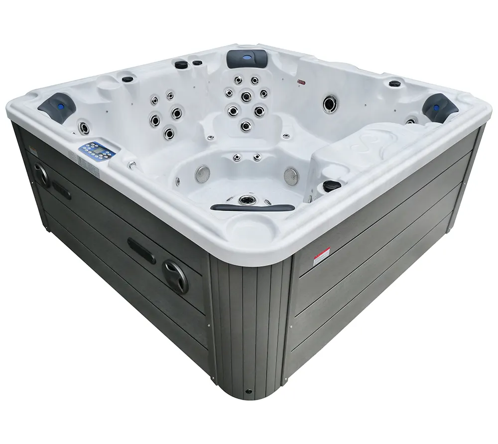 CE approval massage whirlpool spa 7 persons spa acrylic tub with balboa control system