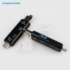 多功能 3 合 1 读卡器 OTG 适配器 Type-c 多 tf卡读卡器 - Product Image 5
