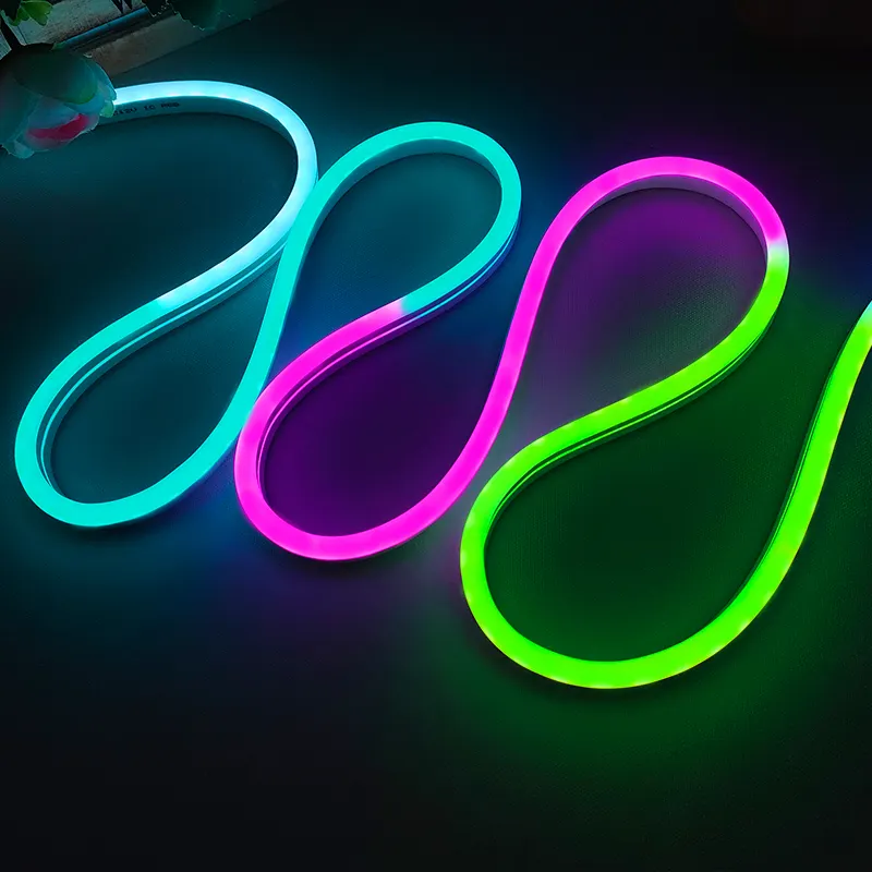 DIVATLA RGB แถบไฟ LED หลากสีที่สามารถตั้งโปรแกรมได้,ไฟนีออน RGB แสงไฟนีออน