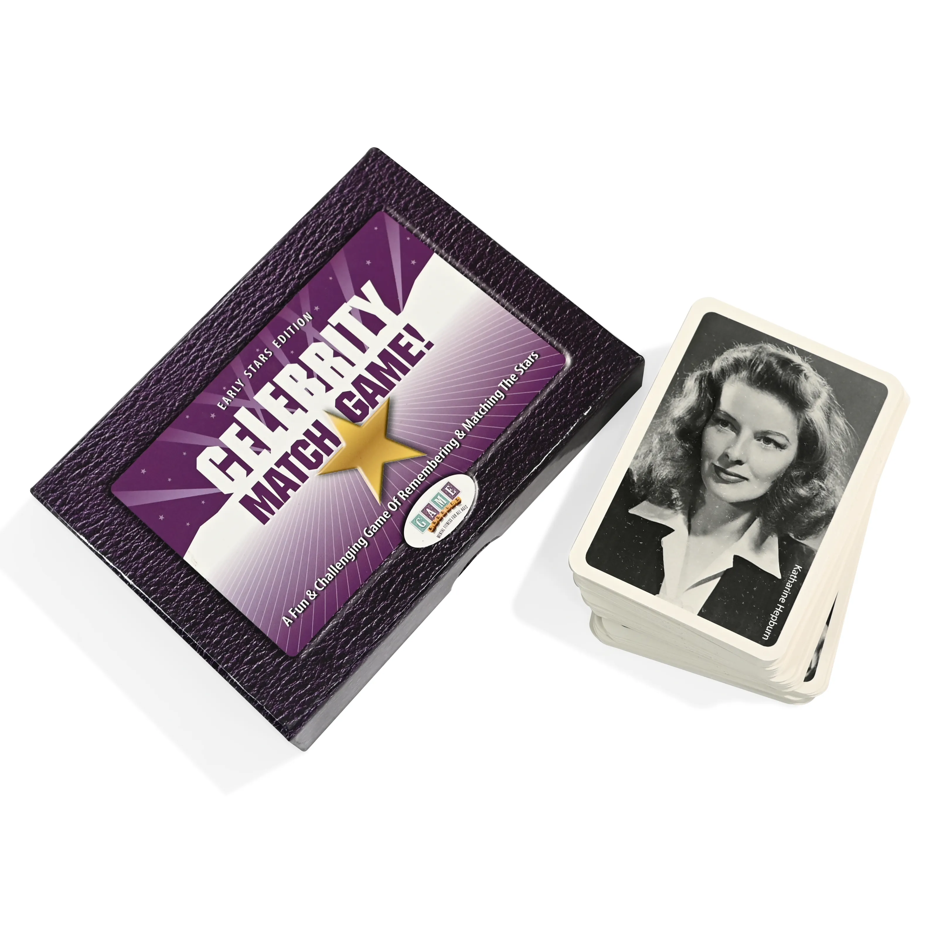 वयस्क गेम के लिए होलोग्राफिक कस्टम प्रिंटिंग पार्टी गेम प्रॉप्स सेलिब्रिटी मेमोरी फ्लैश कार्ड का निर्माण करें