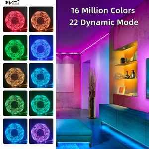 100 футов умные светодиодные полосы (2 рулона 50 футов), RGB-полосы, синхронизация с музыкой с 40 клавишами, пульт дистанционного управления, светодиодные фонари - Product Image 3
