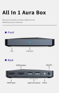 Tuya akıllı ışık çubuğu WIFI ortam ışığı TV arkaplan ışığı RGBIC LED şerit ışıkları HDMI Sync kutusu kiti - Product Image 4