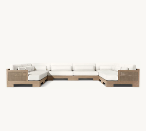 <span class=keywords><strong>Merida</strong></span> Ngoài Trời Patio Vườn Đặt Khách Sạn Tất Cả Thời Tiết Tếch Không Tay Phòng Chờ Ghế Hiện Đại Sang Trọng Ngoài Trời Ghế Sofa Đơn Giải Trí Ghế - Product Image 5