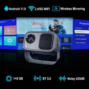 Proyector LED Everycom K1W Smart 4K WiFi Android 11.0 Full HD Vídeo Proyector Cine en Casa <span class=keywords><strong>Mini</strong></span> Proyector - Product Image 3