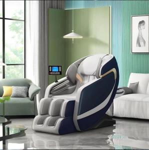 יוקרה מודרנית גוף מלא עור שיאצו recliner אפס כבידה עם לחץ אוויר תכונה עבור עיסוי צוואר ורגליים