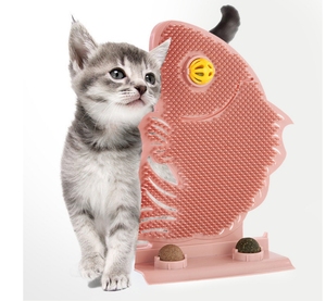 แมว Scratch Board ลูกแมว Scratching ของเล่นขนแปรงนวดกรูมมิ่งด้วย Catnip Ball สําหรับแมวหวี Scraper โพสต์สําหรับแมว - Product Image 1