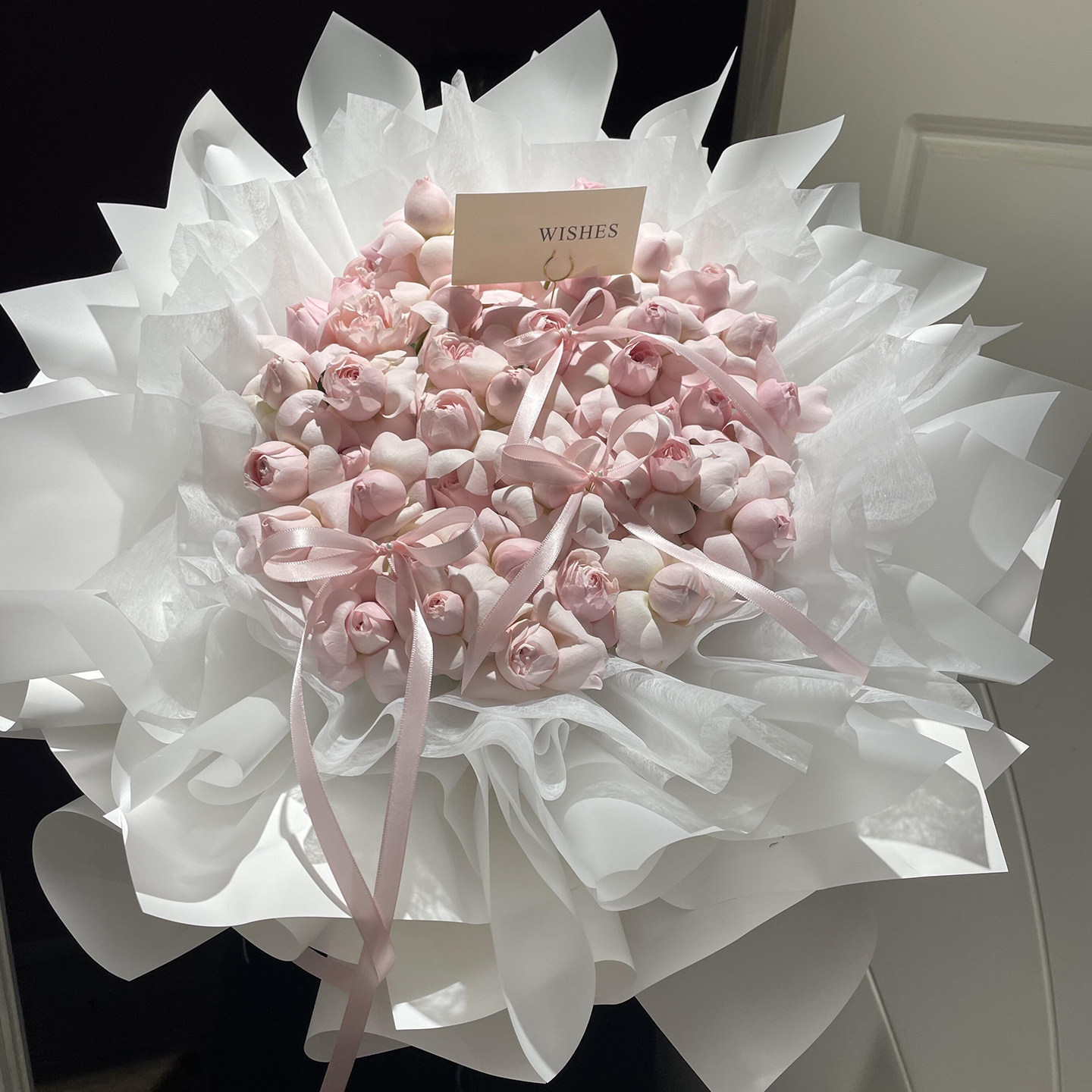 cloudy fluff-warm cozy-hug bucket-52 mixed flowers