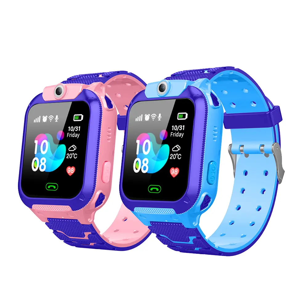 Q12B Bambini Smartwatch Sos Del Bambino Orologio da Polso Intelligente con Allarme Intelligente E Touch Screen