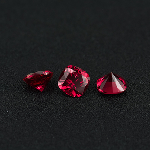 Xingyue gems Lab grown ruby blood-red color square cut corner cushion shape Ruby stone