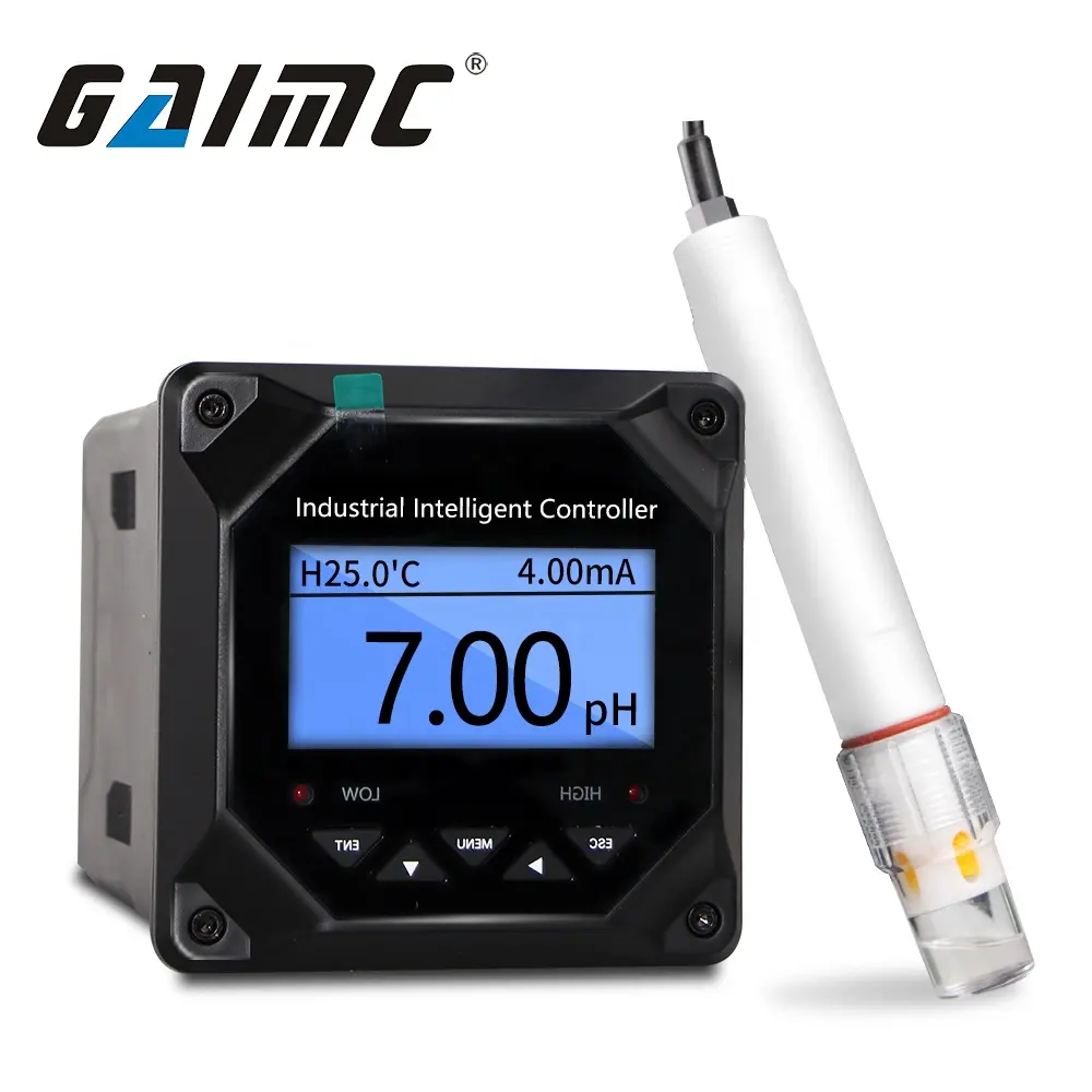 GWQガラスセンサーコースティックソーダオンライン産業用デジタルpHメーター