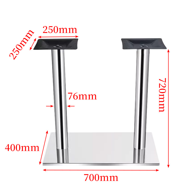Acero inoxidable plateado de 700*400 mm, grosor reforzado.