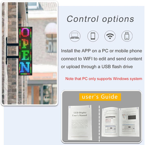 Wifi לתכנות wifi גלילה לוח הודעה לוח תמונה צבע מלא תמונה תמונה מסך מתגלגל אלקטרוני - Product Image 5