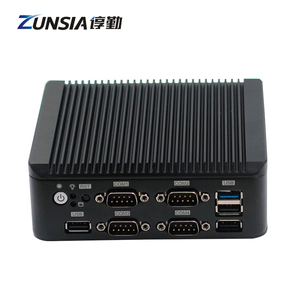 Zunsia Celeron j4125 J1900 J1800 không quạt Thin Client <span class=keywords><strong>Mini</strong></span> PC 2 Ethernet LAN Port 4com 6 * USB Win10 x86 Linux Máy tính để bàn Nano <span class=keywords><strong>Mini</strong></span> PC - Product Image 5